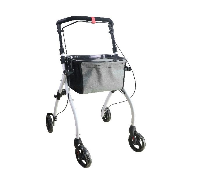 Podpórka rehabilitacyjna 4-kołowa aluminiowa COMPACT