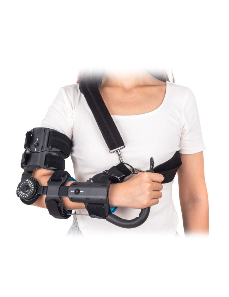 Zegarowa orteza stawu łokciowego z ujęciem dłoni T-Max Elbow Plus